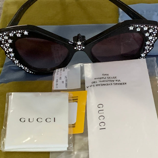 Gucci 52MM Special Edition Hollywood Forever GG1095S New Cat Eye Sunglasses