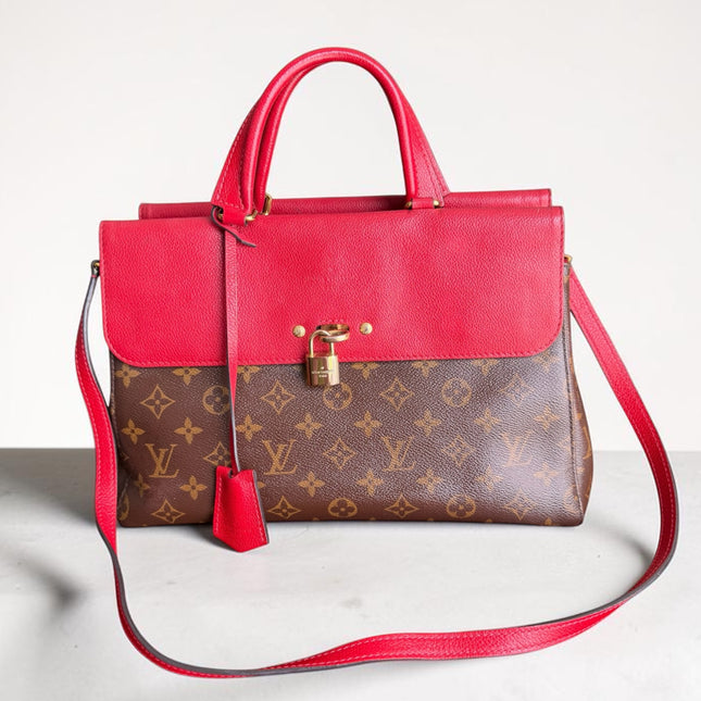Louis Vuitton Venus Monogram Cerise Red Canvas Handbag