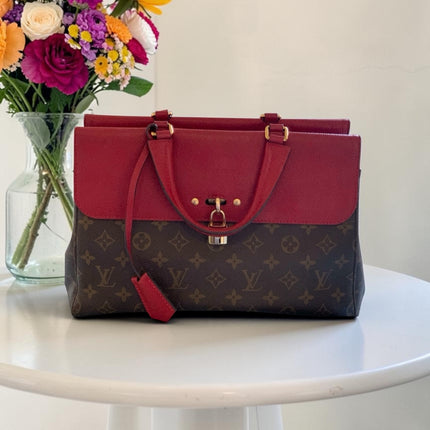 Louis Vuitton Venus Monogram Cerise Red Canvas Handbag