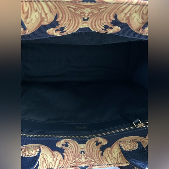 Versace Signature Print Brand New Large Canvas Tote. MSRP $1,895