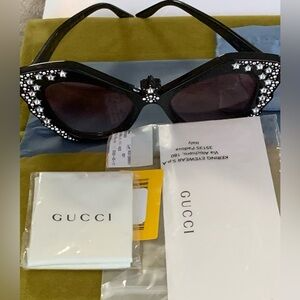 Gucci 52MM Special Edition Hollywood Forever GG1095S New Cat Eye Sunglasses