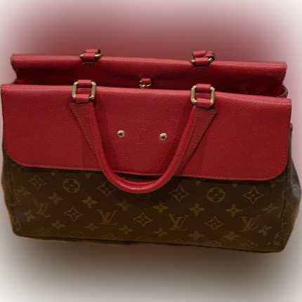Louis Vuitton Venus Monogram Cerise Red Canvas Handbag