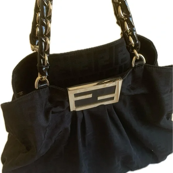 Fendi Mia Zucca Shoulder Bag in excellent condition.