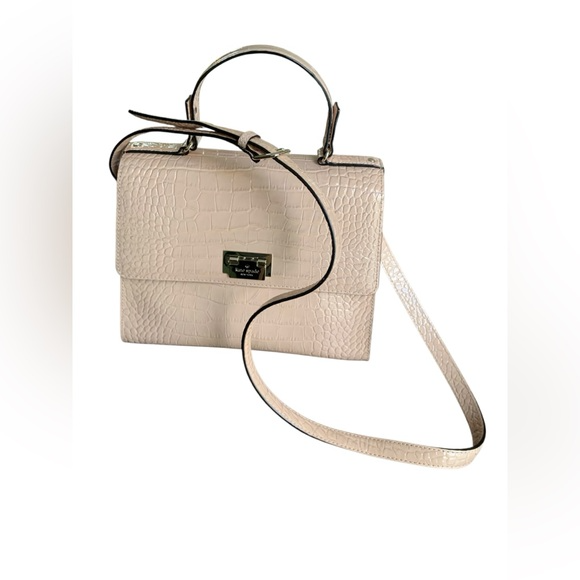 Kate Spade Knightsbridge Doris Crocodile Embossed Leather Satchel.PRISTINE!