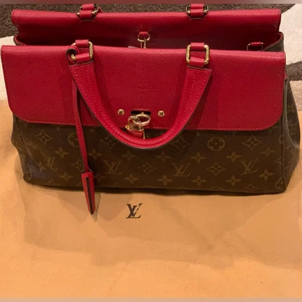 Louis Vuitton Venus Monogram Cerise Red Canvas Handbag
