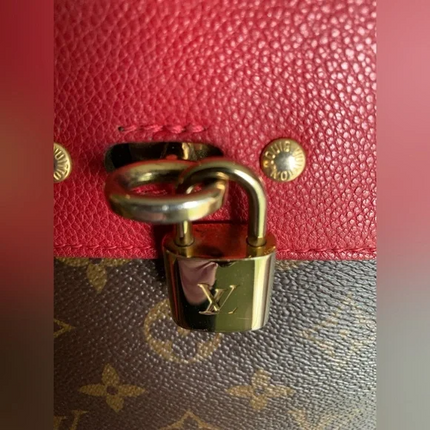 Louis Vuitton Venus Monogram Cerise Red Canvas Handbag