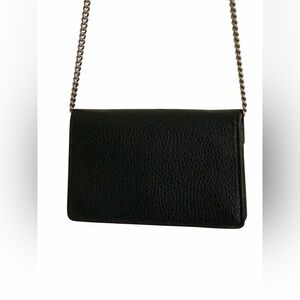 Gucci Dionysus Super Mini Black Leather Shoulder Bag